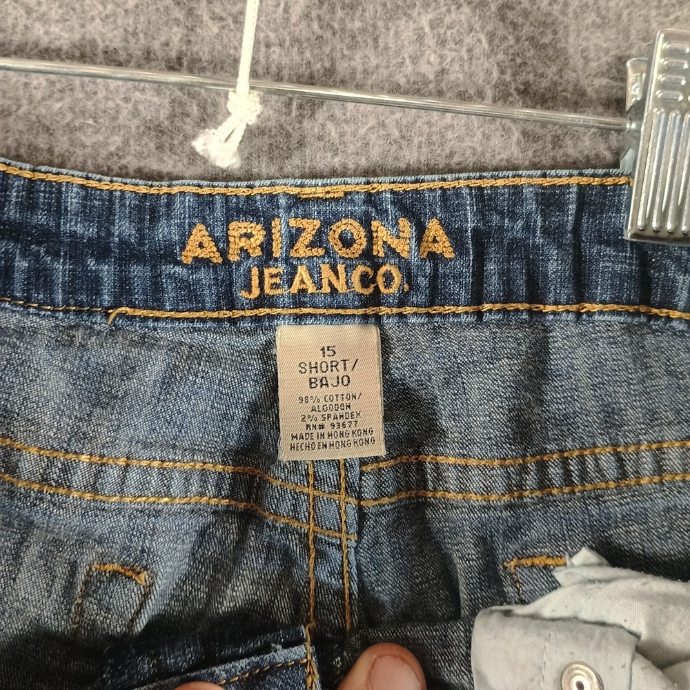 Arizona Jean Co Women 15 Short/Bajo Boot Cut Fit‎ Medium Wash - Picture 3 of 10